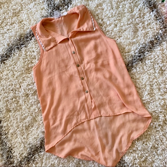 XS Pink and Corel chiffon blouse bundles - Picture 5 of 5